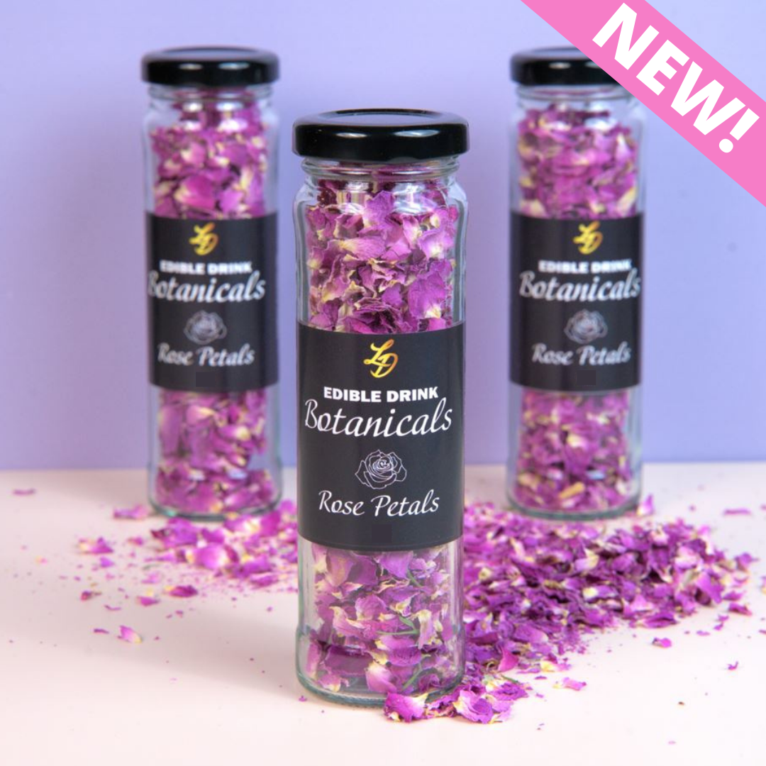 Edible Drink Botanicals - Rose Petals Drink Garnish for Cocktails &  Mocktails – LuxxDrops